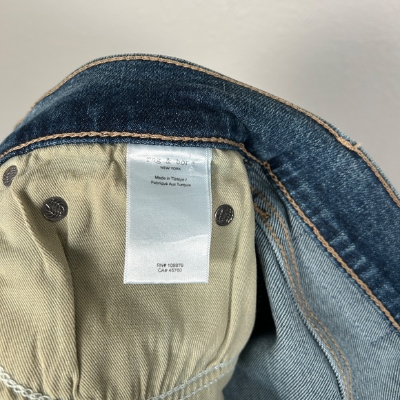 Rag & Bone women size 29 Wren high rise ankle slim jeans Sadie blue medium wash - Picture 8 of 10